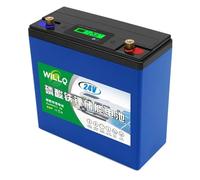 WILLQ Batterie Lithium LiFePO4 25,6V 24V 12Ah 18Ah 25Ah 30Ah 48Ah 60Ah Plus 2000 Cycles Charge/décharge, Rechargeable, idéale pour l'éclairage Camping Les sondeurs êche,24v12ah