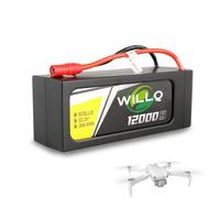 WILLQ Batterie Lithium pour Drone 22,2 V 12 000 mAh 15C 6S LiPo pour Accessoires de Protection des Plantes, de topographie et de sécurité, avec connecteurs AS150 et XT150