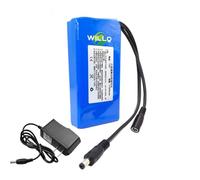 WILLQ Batterie Lithium Rechargeable 12 V CC, 3 000 mAh, 4 000 mAh, 5 000 mAh, 6 000 mAh, 9 000 mAh, 10 000 mAh, 11 000 mAh, Bloc-Batterie de Secours 12 Volts,12v11000mah