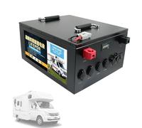 WILLQ Batterie Lithium Voiture Touristique Tourisme 12V 24V 100AH 200AH 300AH 400AH 500AH Batterie LiFePO4 Batterie extérieure Stockage d'énergie photovoltaïque RV Batterie,12v 400ah