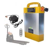 WILLQ Batterie pour transpalette électrique 24 V 28 Ah LiFePO4 avec fonction CAN pour kit moteur de chariot élévateur électrique CBD15J-LI2,24v28ah charger