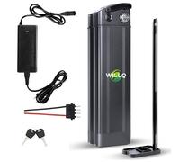 WILLQ Batterie pour vélo électrique 36 V, 10 Ah, 13 Ah, 15 Ah, 20 Ah, au Lithium, avec Verrouillage de sécurité et témoin Lumineux LED pour contrôleur et Moteur de 0 à 750 W.,36v15ah