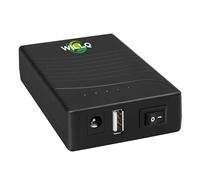 WILLQ Batterie Rechargeable Lithium-ION 12 V 6000 mAh, 7800 mAh ou 9600 mAh avec Double Sortie DC 12 V/5 V USB, Batterie Externe pour Bande LED/caméra de Surveillance.,12v6000mah