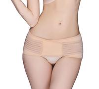 WILLQ Ceinture de Hanche pour Femme, Qui soulage la sciatique, Le Bas du Dos et Le soulagement de la Douleur Lombaire. Compression et stabilité du Nerf de Soutien pelvien antidérapant,Apricot,XL