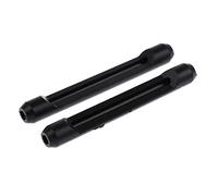 WILLWA Lunettes Anti-dérapant en Silicone Souple Crochet d'oreille Lunettes Transparentes Porte-Embout de Temple Accessoires de Lunettes Solides (Color : Svart, Taille : 8 * 56mm)