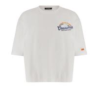 Willy Chavarria - T-shirt en coton avec imprimé arc-en-ciel - Homme - Tops - Blanc - Taille: S