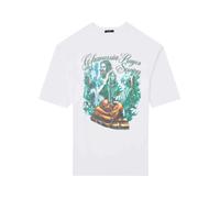 Willy Chavarria - T-shirt imprimé à col rond - Homme - Tops - Blanc - Taille: S