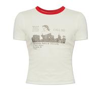 Willy Chavarria - T-shirt imprimé - Homme - Tops - Beige - Taille: S