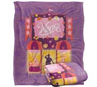 WILLY WONKA AND THE CHOCOLATE FACTORY 2023 Plaid Ultra Doux au Toucher 152 x 127 cm