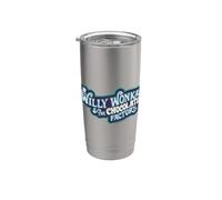 Willy Wonka and the Chocolate Factory Blue Logo Gobelet isotherme en acier inoxydable double paroi