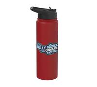 Willy Wonka and the Chocolate Factory Blue Logo Stainless Steel Insulated Water Bottle