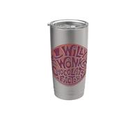 Willy Wonka and the Chocolate Factory Circle Logo Gobelet isotherme en acier inoxydable double paroi