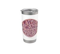 Willy Wonka and the Chocolate Factory Circle Logo Gobelet isotherme en acier inoxydable double paroi