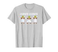 Willy Wonka and The Chocolate Factory Oompa Loompas T-Shirt, Homme, Argent, S