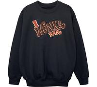 Willy Wonka - "Bar Logo" Sweat-shirt pour fille BI41272 (140-146) (Noir)