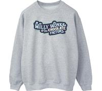 Willy Wonka - "Chocolate Factory Logo" Sweatshirt für Herren BI50487 (3XL) (Grau)