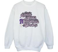 Willy Wonka - "Dreamers Text" Sweat-shirt pour fille BI41263 (152-158) (Blanc)
