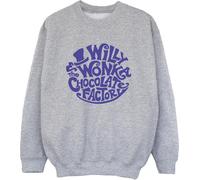 Willy Wonka & The Chocolate Factory - Sweatshirt für Jungen BI49639 (116) (Grau)