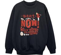 Willy Wonka - "Verruca Salt I Want It Now" Sweat-shirt pour fille BI41232 (152-158) (Noir)