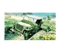 Heller – Maquette Willys MB Jeep et remorque – Échelle 1/72 – Réf. 79997