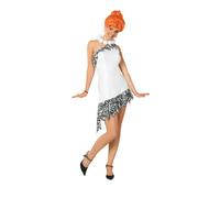 Wilma Flintstone Déguisement + Perruque de Luxe Femmes Dessin Animé Robe Licence