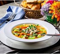 Wilmax Assiette à soupe en porcelaine, 23 cm, 450 ml - WL-991217/A