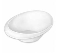 Wilmax - Assiette creuse - Ø 25 cm - Saladier blanc en porcelaine pour salades, snacks et entrées - Assiette plate 970 ml - Lavable au lave-vaisselle - Assiette à gâteau