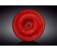 Wilmax Assiette creuse 24 cm - Design moderne en rouge - WL-669225/A