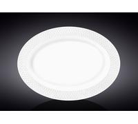 Wilmax Assiette de service ovale, 35 x 25 cm, Blanc - WL-880101117/A