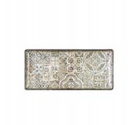 Wilmax - Assiette décorative - 1 pièce - 33 x 15 cm - Plat rectangulaire en porcelaine - Plate - Lavable au lave-vaisselle - Assiette à petit-déjeuner - Assiette à dessert