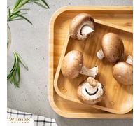 Wilmax Assiette en bambou, 15 x 15 cm, WL-771019/A