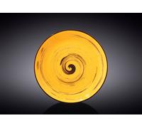 Wilmax Assiette en porcelaine ronde jaune 20,5 cm WL-669412/A