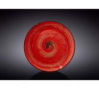 Wilmax Assiette plate, 20 cm, Rouge, Porcelaine, WL-669212/A