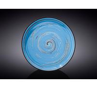 Wilmax Assiette plate, 23 cm, Bleu, Porcelaine, WL-669619/A