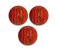 Wilmax - Assiette plate COLORBOOM - Design moderne - Set d'assiettes - porcelaine - Couleur rouge - Protégé contre le ternissement - Pour différents plats - Idée cadeau - Lot de 3 - Diamètre : 23 cm