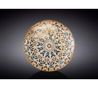 Wilmax Assiette plate Coupe en porcelaine, ronde, 21 cm, décor graphique, WL-671903/A