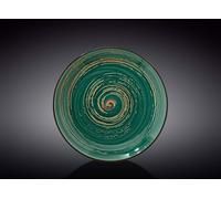 Wilmax Assiette ronde, 20.5 cm, Porcelaine, Vert, WL-669512/A