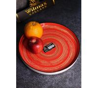 Wilmax Assiette ronde 28 cm Porcelaine, Collection Spiral, Rouge WL-669220/A