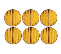Wilmax - Assiettes à dessert COLORBOOM - Set d'assiettes - Assiettes en porcelaine - Pour servir des snacks - Design moderne - Lavables au lave-vaisselle - Couleur jaune - Lot de 6 - Diamètre : 18 cm