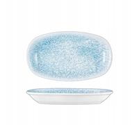 Wilmax - Assiettes décoratives - 1 pièce - 30,5 x 18 cm - Assiette de service ovale en porcelaine - Plate - Lavable au lave-vaisselle - Assiette à petit-déjeuner - Assiette à dessert