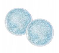 Wilmax - Assiettes décoratives - 2 pièces - Ø 21 cm - Assiette à dessert en porcelaine - Plate - Lavable au lave-vaisselle - Assiette à petit-déjeuner - Assiette à dessert