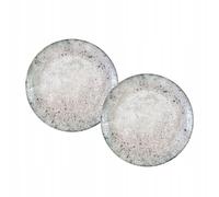 Wilmax - Assiettes décoratives - 2 pièces - Ø17cm - à dessert en porcelaine - Plate - Lavables au lave-vaisselle - à petit-déjeuner - Assiettes à gâteau