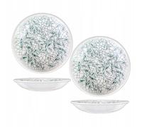 Wilmax - Assiettes décoratives - 2 pièces - Ø23cm - à dessert en porcelaine - Plate - Lavables au lave-vaisselle - à petit-déjeuner - Assiettes à gâteau