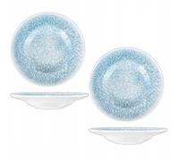 Wilmax - Assiettes décoratives - 2 pièces - Ø27cm - Assiettes creuses en porcelaine - Plate - Lavables au lave-vaisselle - à petit-déjeuner - Assiettes à dessert