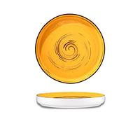Wilmax - Assiette plate gourmet SPIRAL - Forme originale - Design moderne - Sûr - Durable - Anti-rayures - Poli à la main - Diamètre : 28 cm