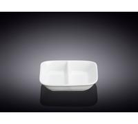 Wilmax Barquette à soja 8,5 x 8,5 cm en porcelaine, carrée - WL-996050/A