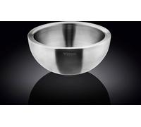 Wilmax bol en acier inoxydable argenté mat, double paroi, 500 ml - WL-553002/A