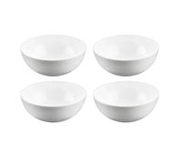 Wilmax - Bol en porcelaine - 300 ml - lot de 4 - Saladier - blanc - pour snacks, salades - Ø 11 cm - Corbeille à fruits, céréales - Élégant et résistant aux rayures - Idéal comme cadeau