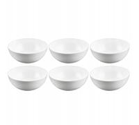 Wilmax - Bol en porcelaine - 300 ml - lot de 6 - Saladier - blanc - pour snacks, salades - Ø 11 cm - Corbeille à fruits, céréales - Élégant et résistant aux rayures - Idéal comme cadeau
