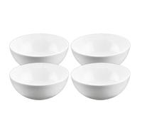 Wilmax - Bol en porcelaine - 600nl - lot de 4 - Saladier - blanc - pour snacks, salades - Ø 14 cm - Corbeille à fruits, céréales - Élégant et résistant aux rayures - Idéal comme cadeau
